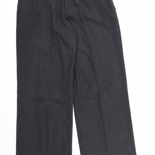Evie Collection Womens Grey  Rayon Dress Pants Trousers Size 14 L32 in