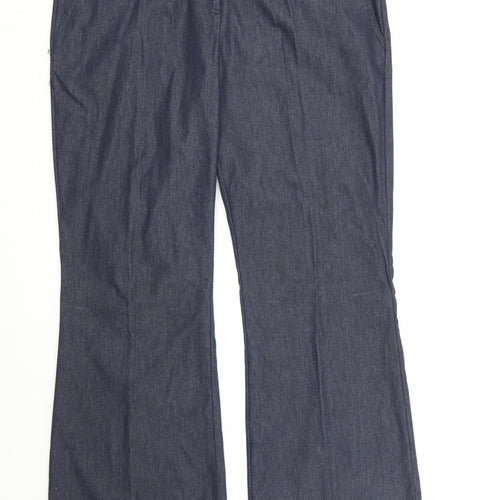 George Womens Blue  Denim Wide-Leg Jeans Size 16 L31 in