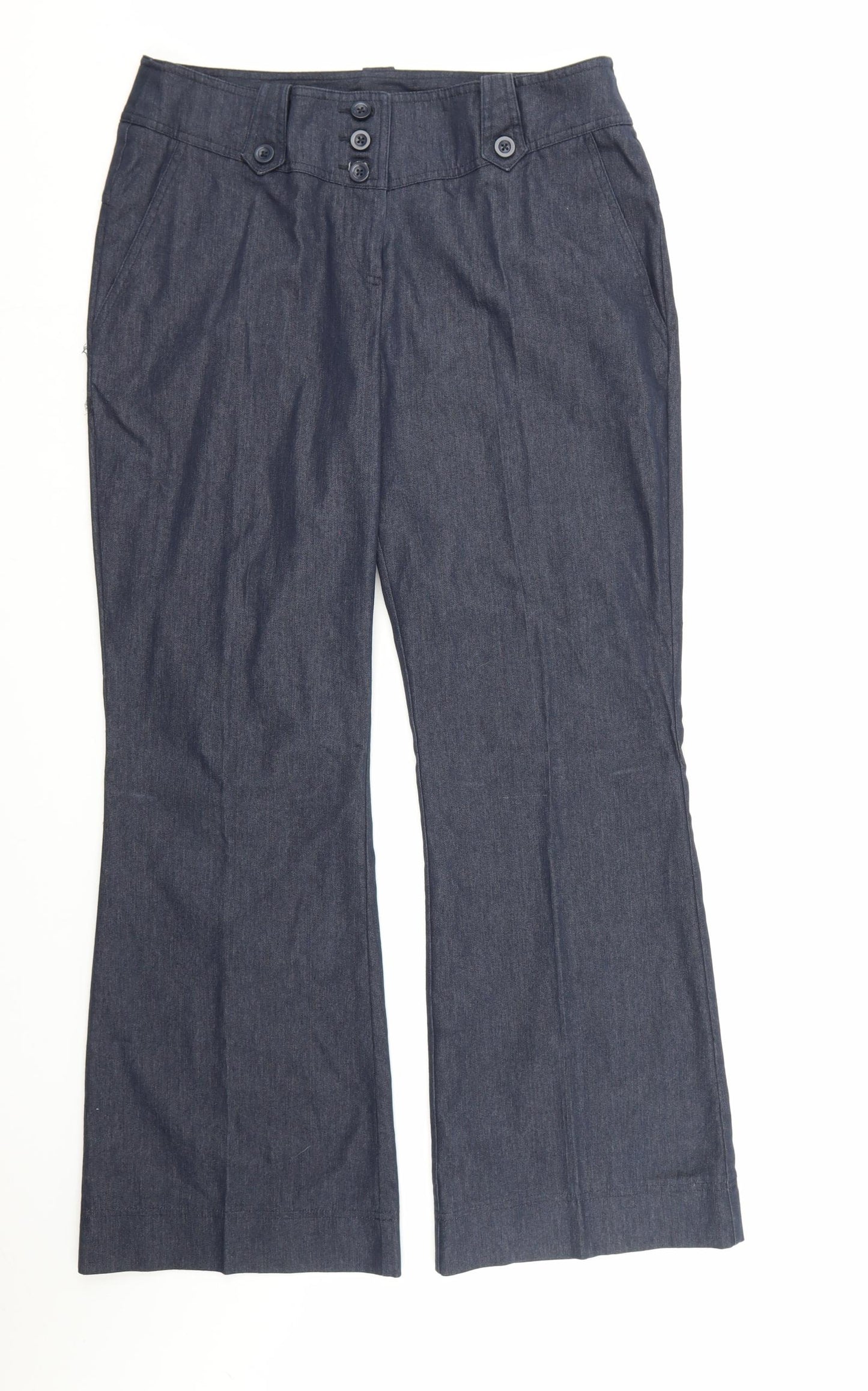 George Womens Blue  Denim Wide-Leg Jeans Size 16 L31 in
