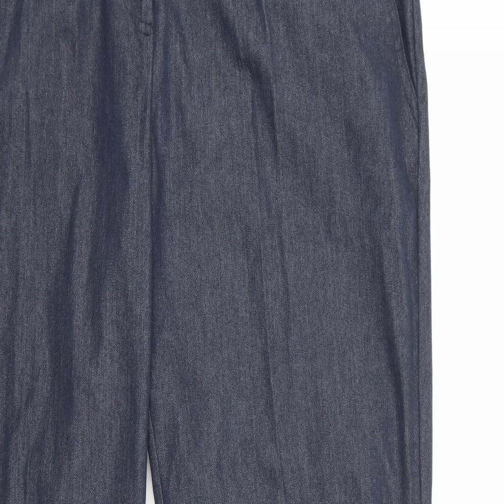George Womens Blue  Denim Wide-Leg Jeans Size 16 L31 in