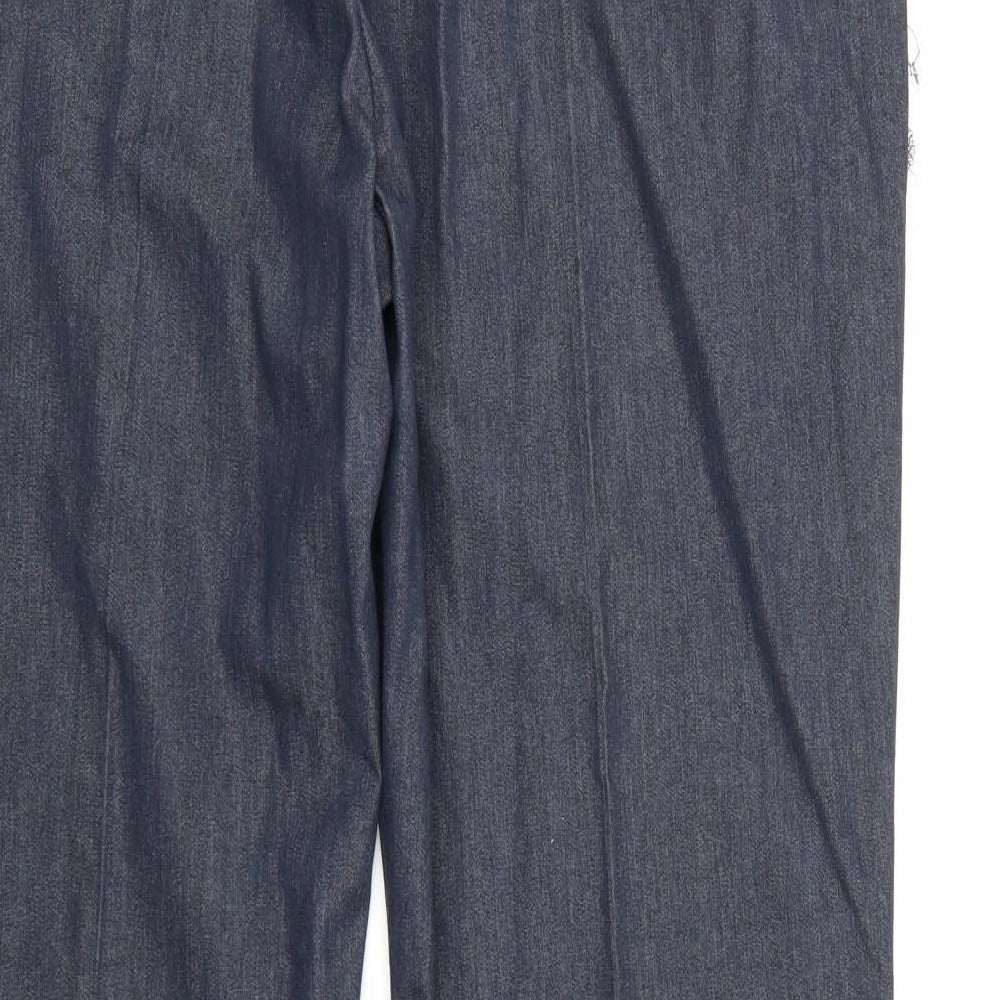 George Womens Blue  Denim Wide-Leg Jeans Size 16 L31 in