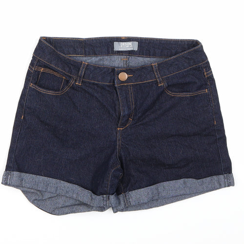 Dorothy Perkins Womens Blue  Denim Hot Pants Shorts Size 10