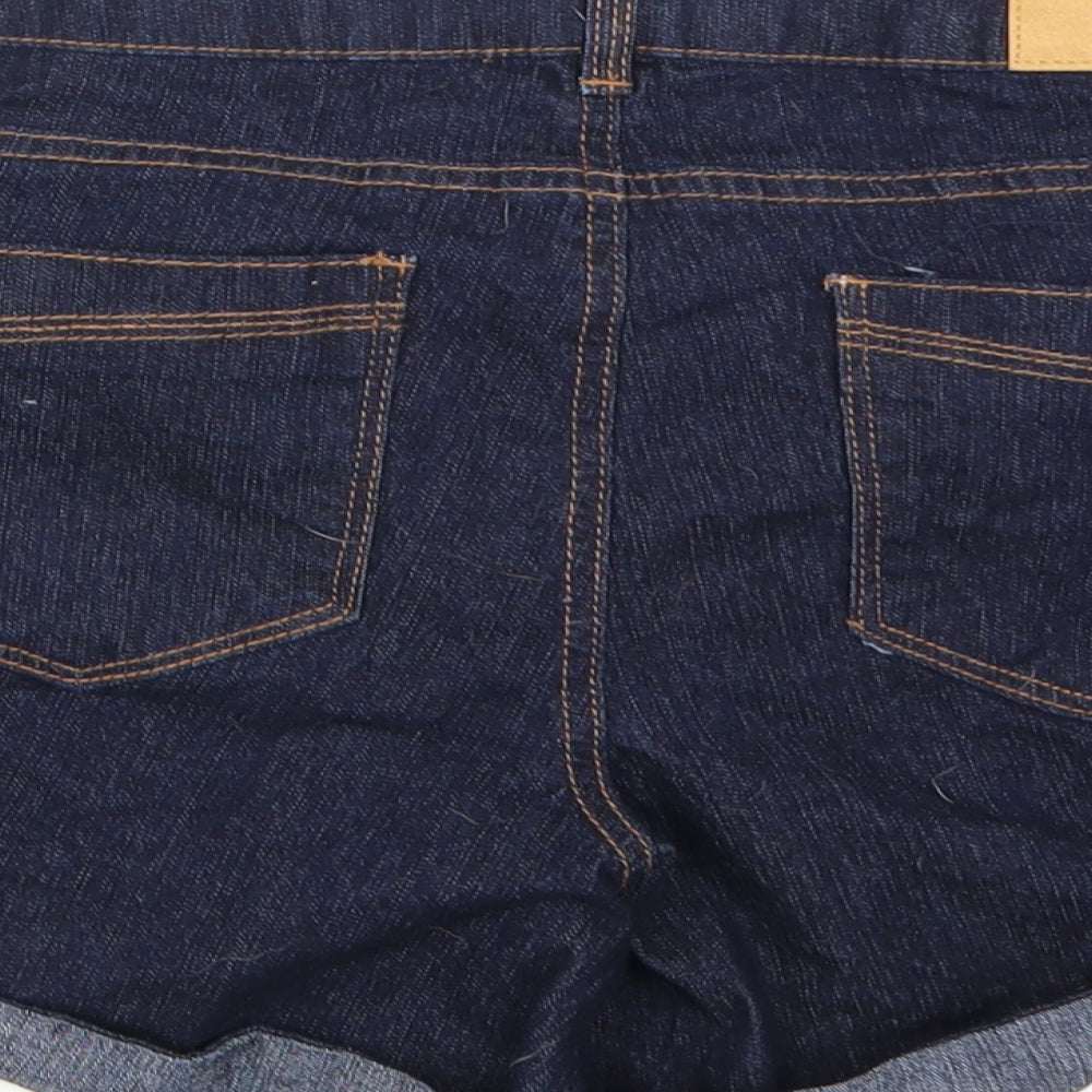 Dorothy Perkins Womens Blue  Denim Hot Pants Shorts Size 10