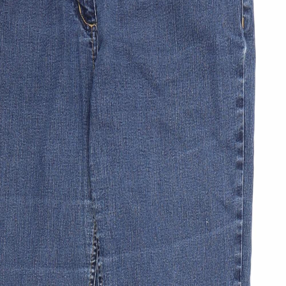 Cherokee Womens Blue  Denim Straight Jeans Size 16 L32 in