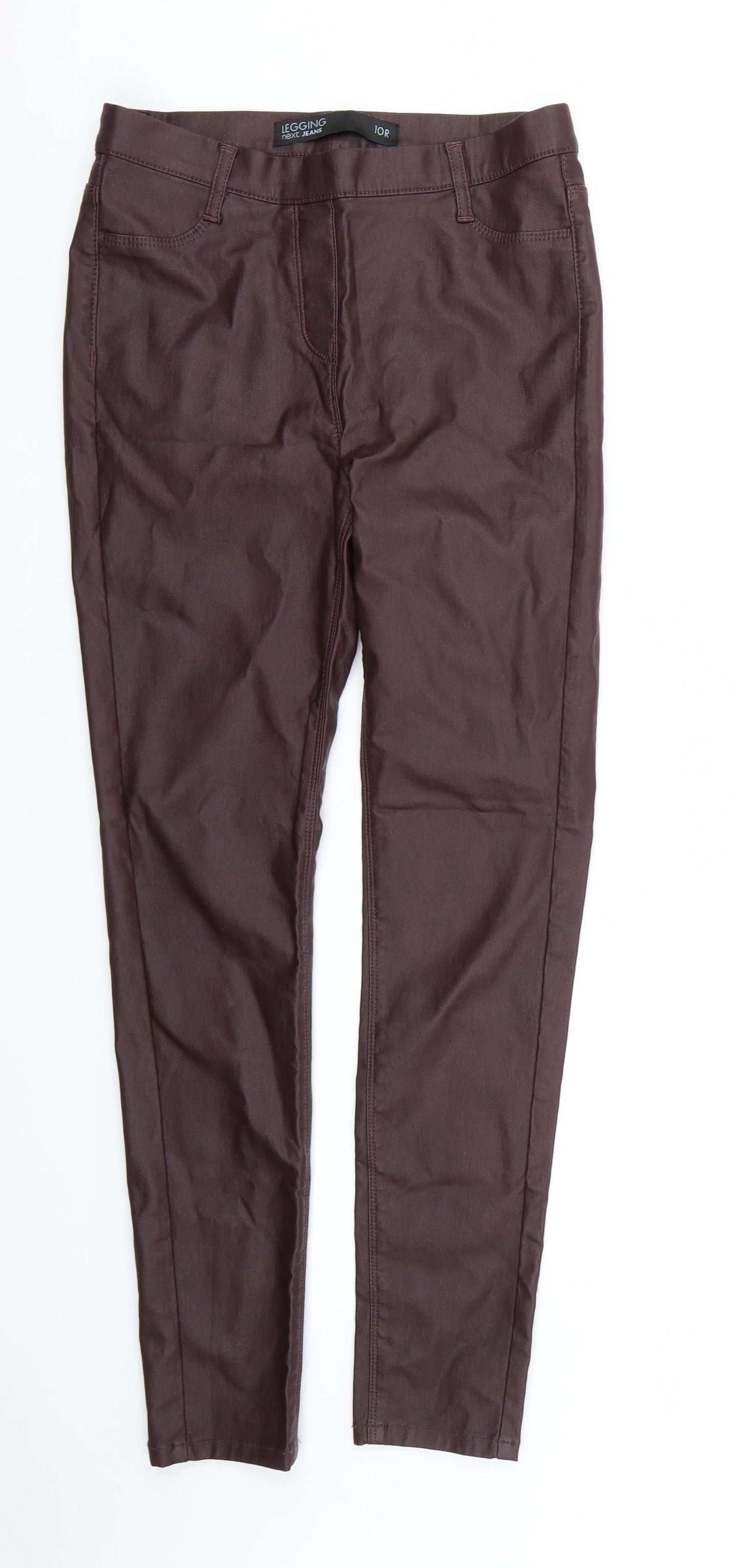 NEXT Womens Brown  Denim Jegging Jeans Size 10 L28 in
