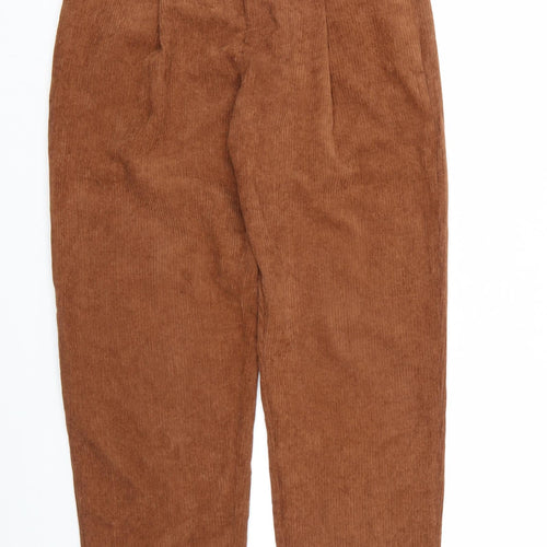 SHIEN Womens Brown  Corduroy Trousers  Size M L26 in