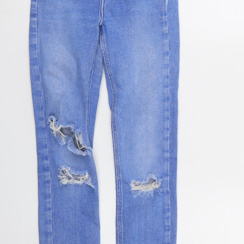 New Look Girls Blue  Denim Skinny Jeans Size 13 Years - distressed