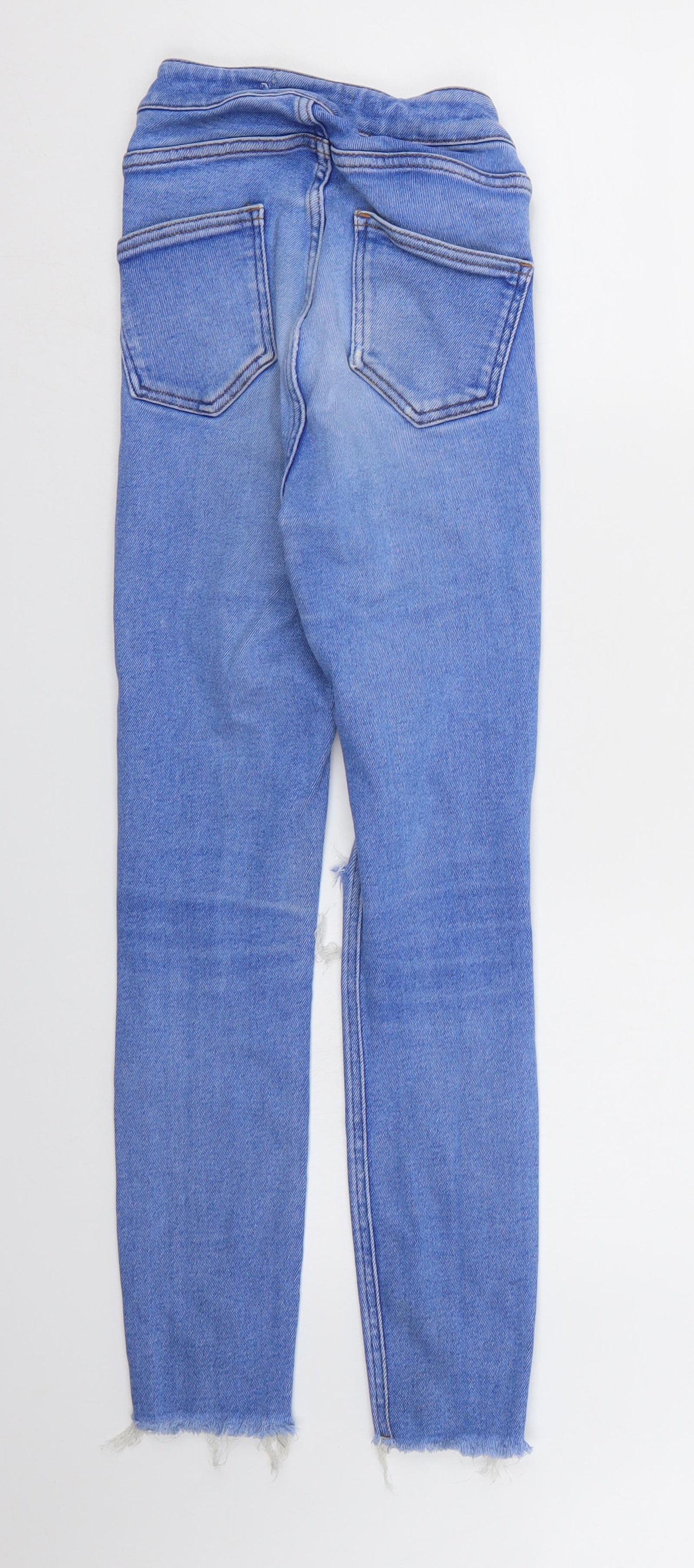 New Look Girls Blue  Denim Skinny Jeans Size 13 Years - distressed