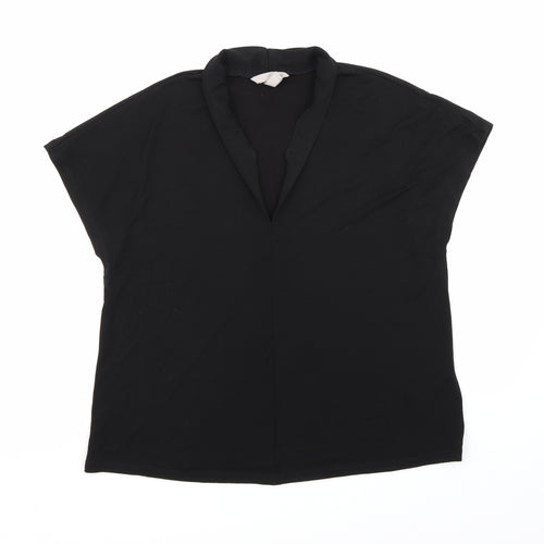 H&M Womens Black   Basic Blouse Size M