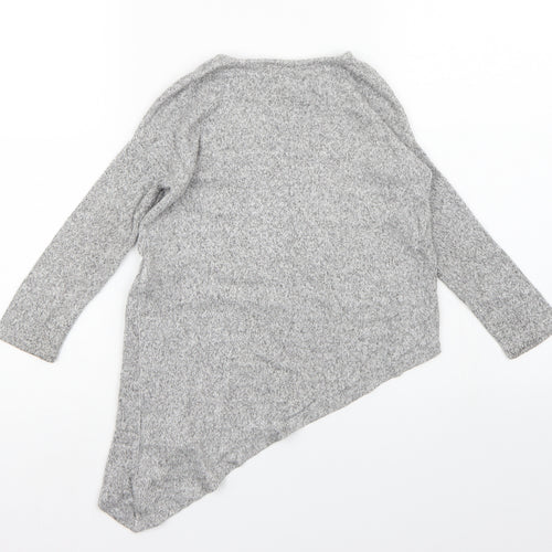 River Island Girls Grey  Knit Pullover Jumper Size 5-6 Years