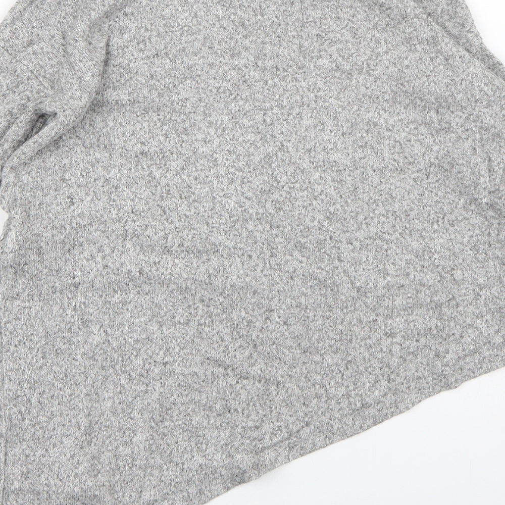 River Island Girls Grey  Knit Pullover Jumper Size 5-6 Years
