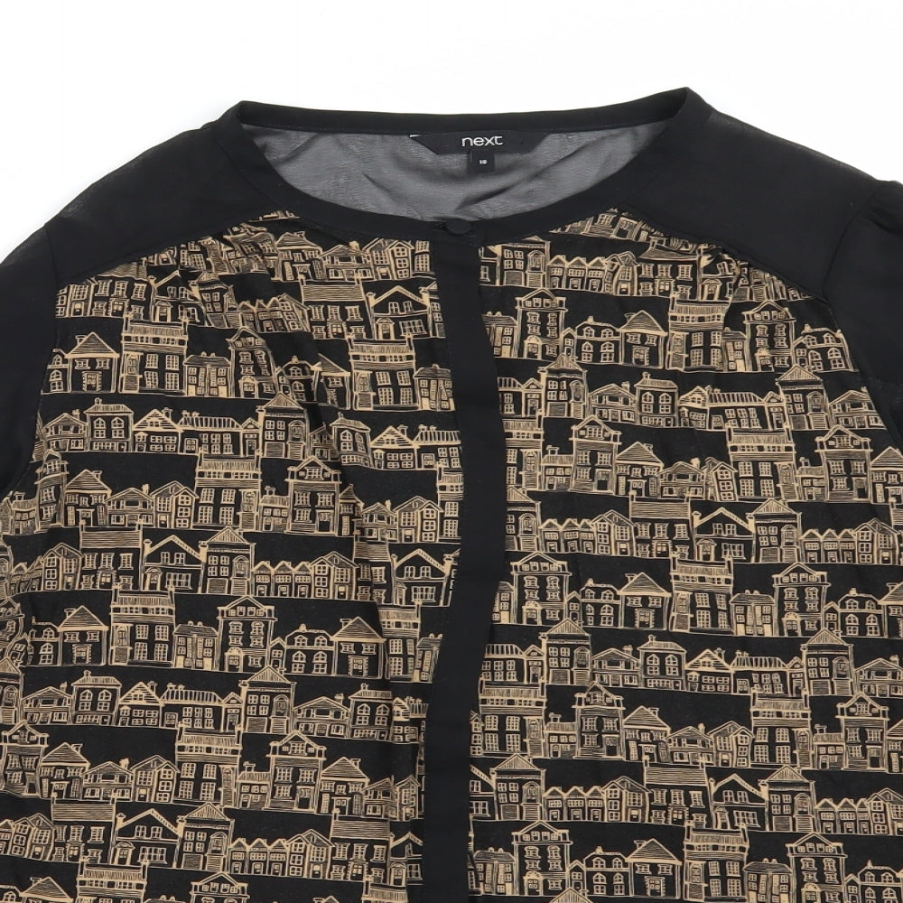 NEXT Womens Black   Basic Blouse Size 16