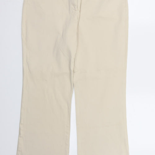 Look Womens Beige   Chino Trousers Size 18 L28 in