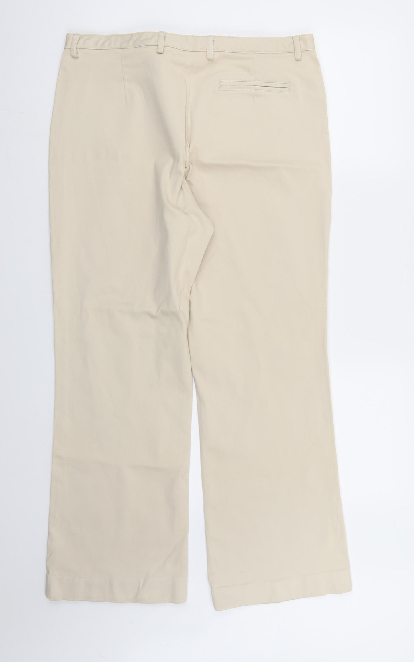 Look Womens Beige   Chino Trousers Size 18 L28 in