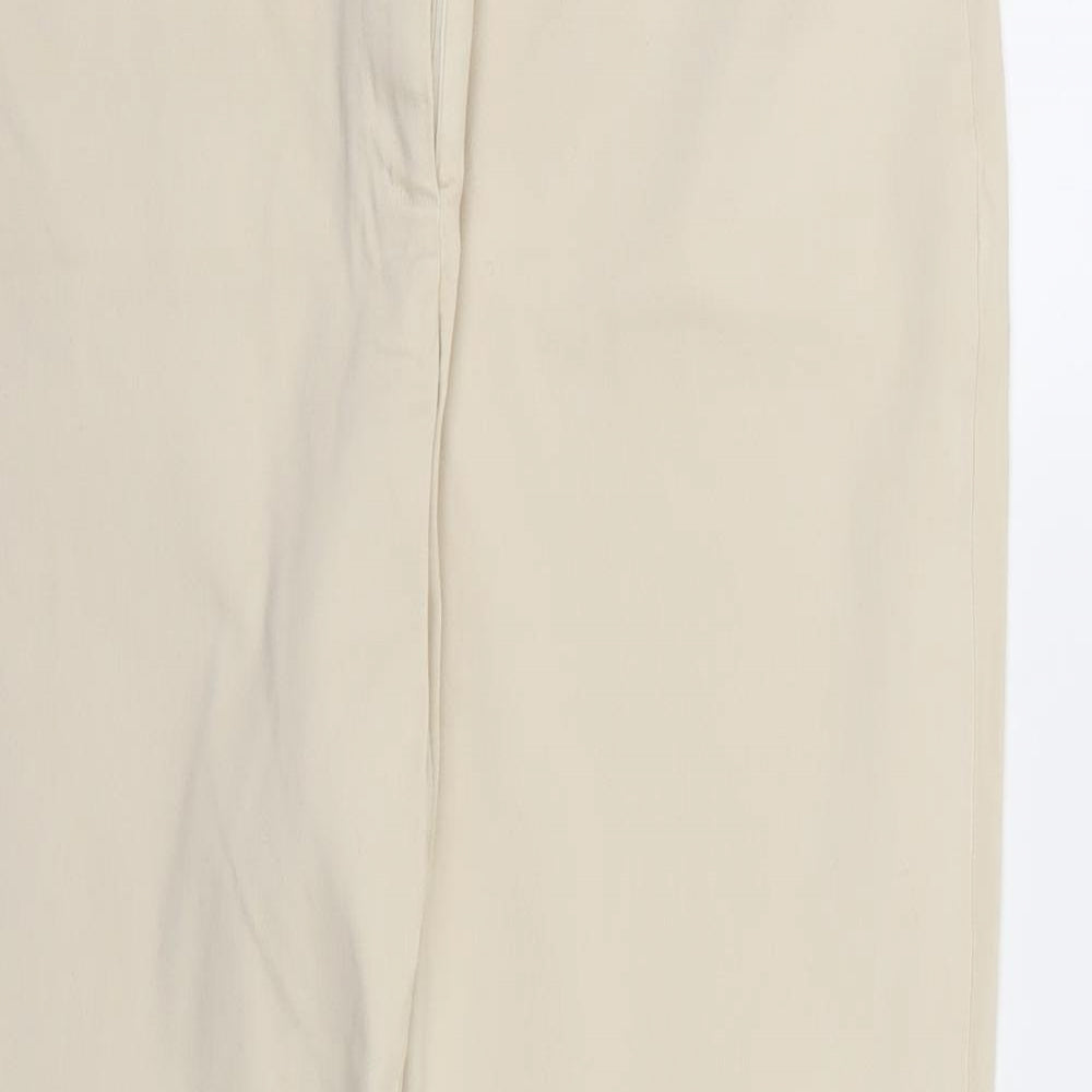 Look Womens Beige   Chino Trousers Size 18 L28 in