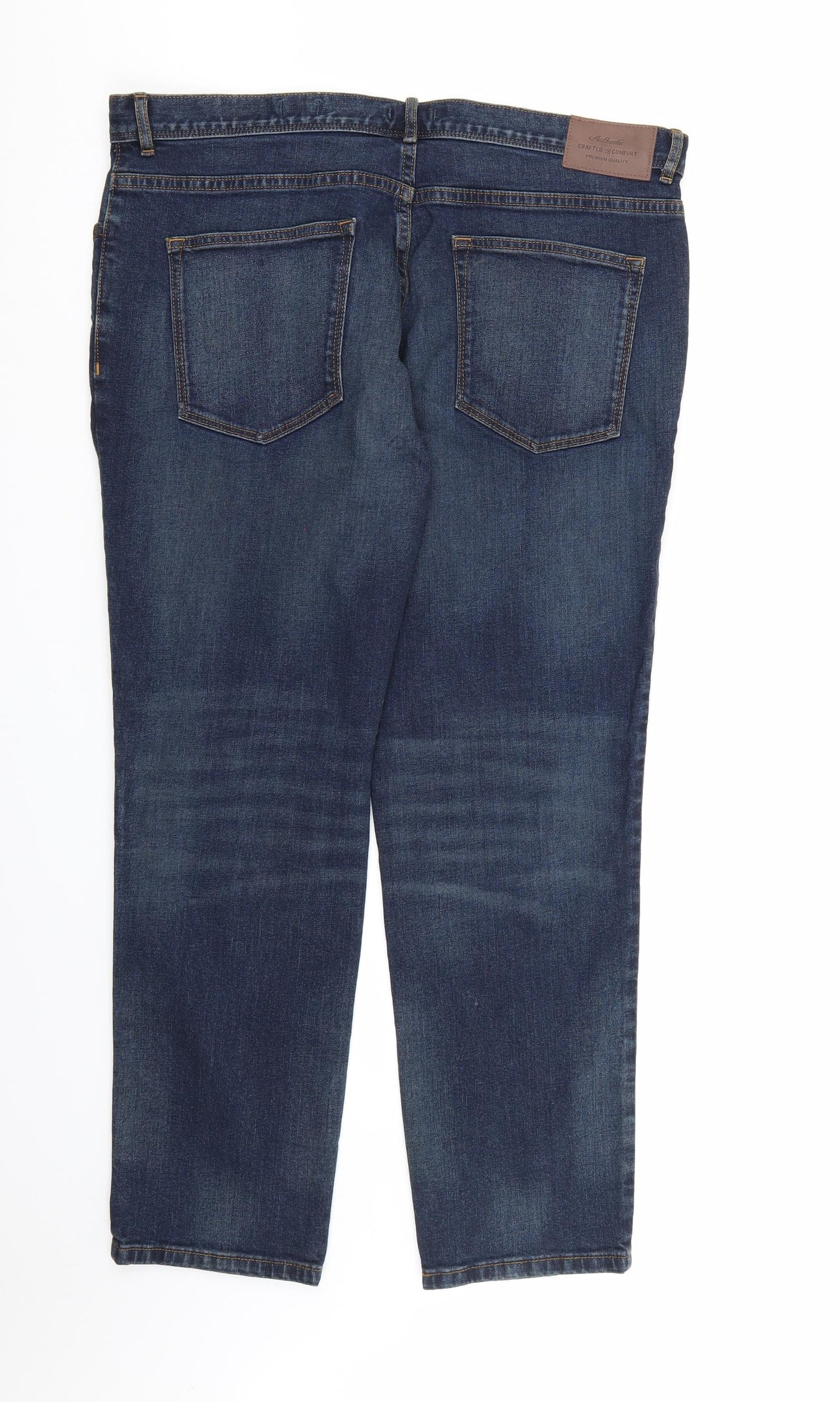 TU Mens Blue  Denim Straight Jeans Size 38 in L30 in