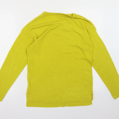 PEP&CO Womens Yellow  Knit Pullover Jumper Size 8