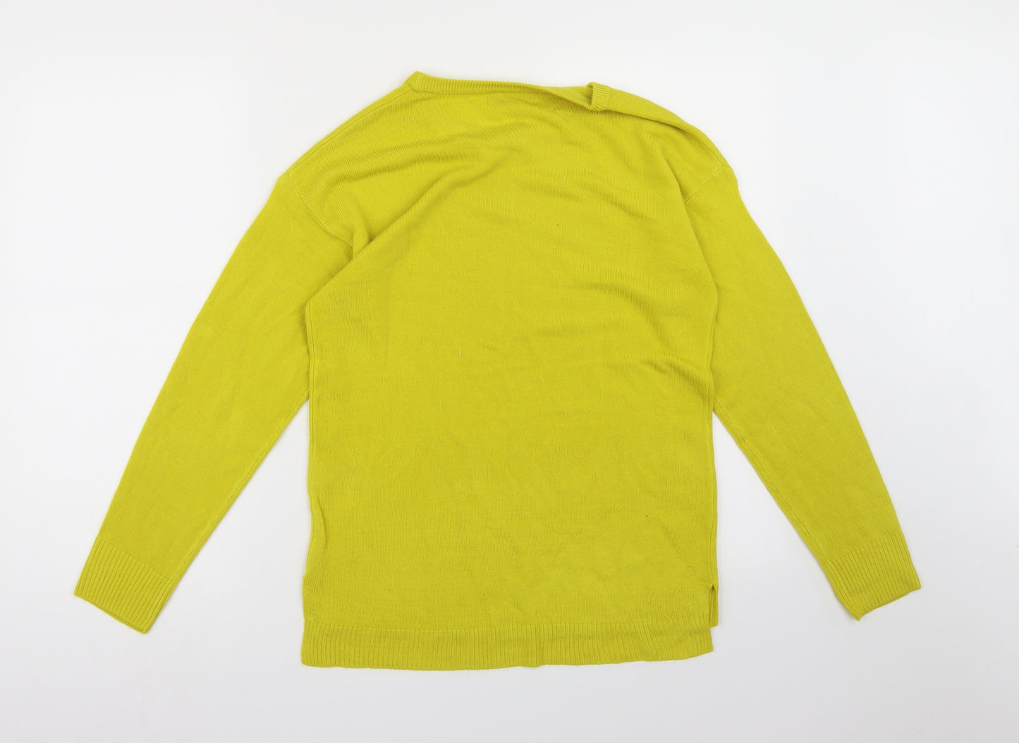 PEP&CO Womens Yellow  Knit Pullover Jumper Size 8