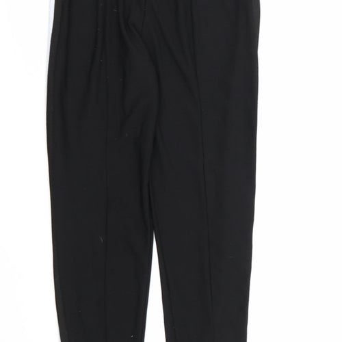 PRETTYLITTLETHING Womens Black  Rayon Jogger Trousers Size 10 L27 in