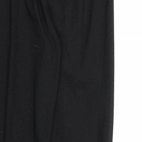 PRETTYLITTLETHING Womens Black  Rayon Jogger Trousers Size 10 L27 in