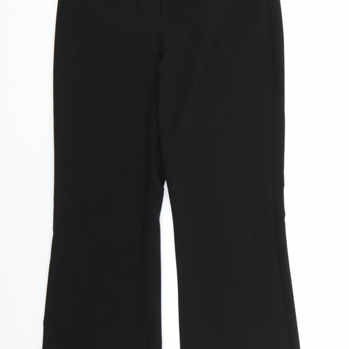 Preworn Womens Black  Rayon Dress Pants Trousers Size 10 L28 in