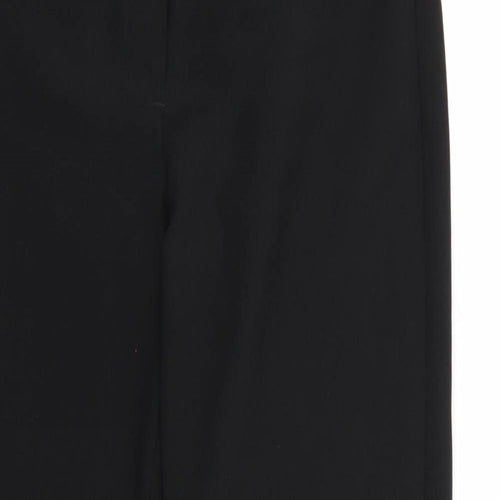 Preworn Womens Black  Rayon Dress Pants Trousers Size 10 L28 in