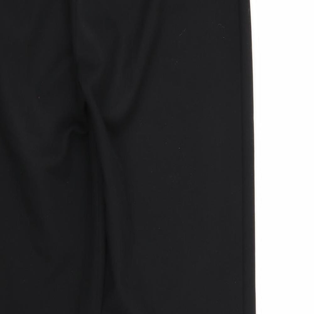 Preworn Womens Black  Rayon Dress Pants Trousers Size 10 L28 in