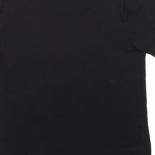 Papaya Womens Black  Knit Pullover Jumper Size 8