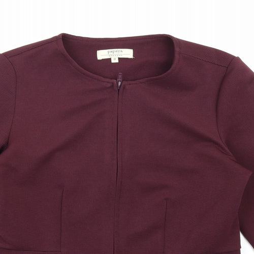 Papaya Womens Purple   Jacket  Size 8