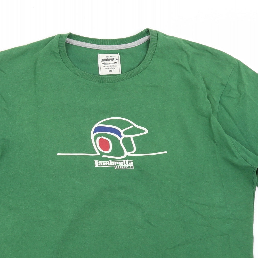 Lambretta Mens Green    T-Shirt Size L
