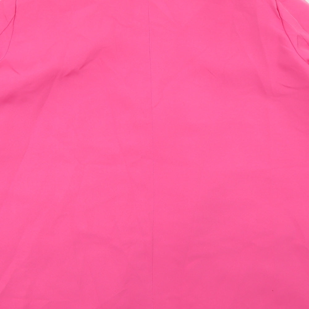 Boohoo Womens Pink   Jacket Blazer Size 14