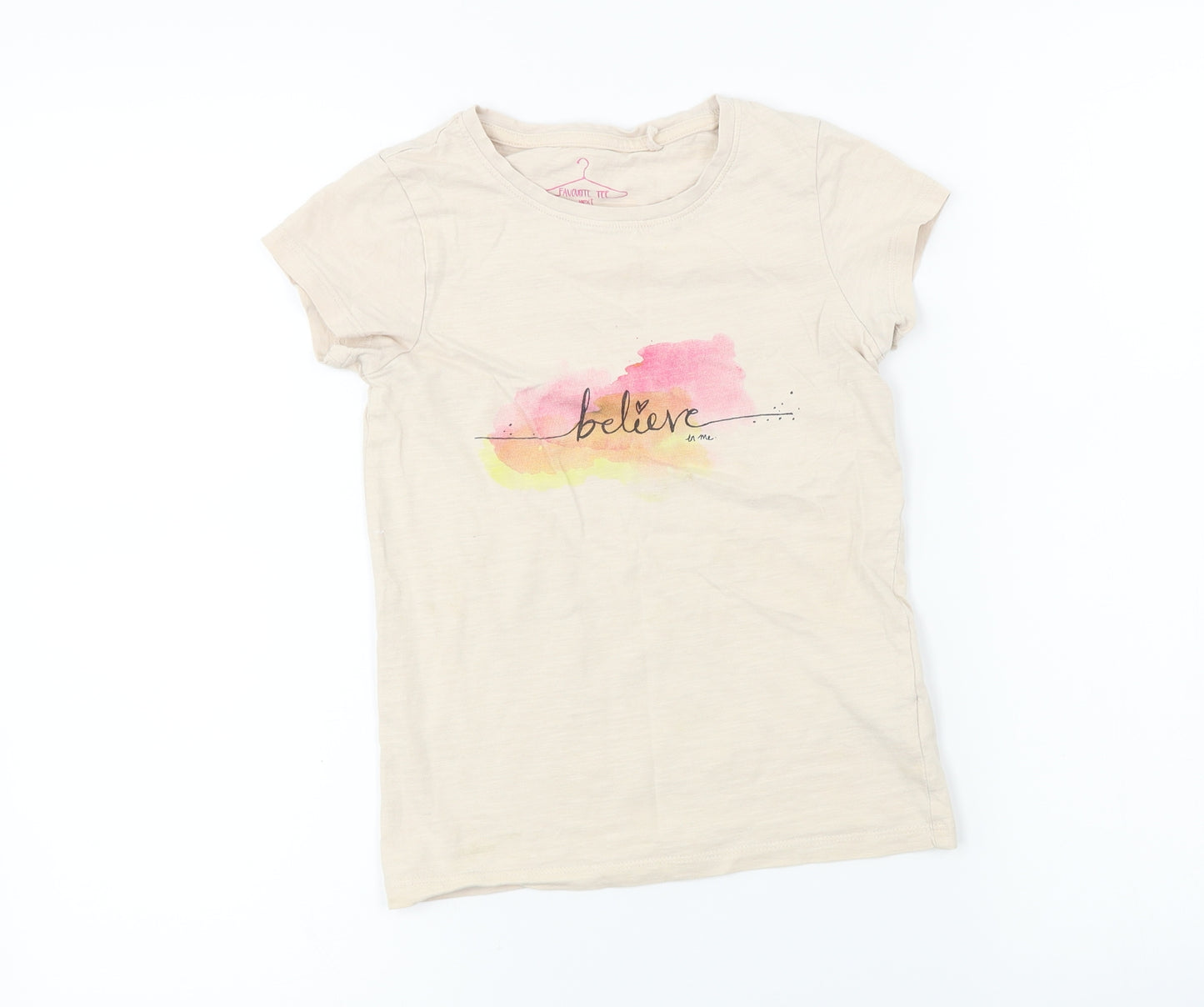 NEXT  Girls Ivory   Basic T-Shirt Size 7 Years