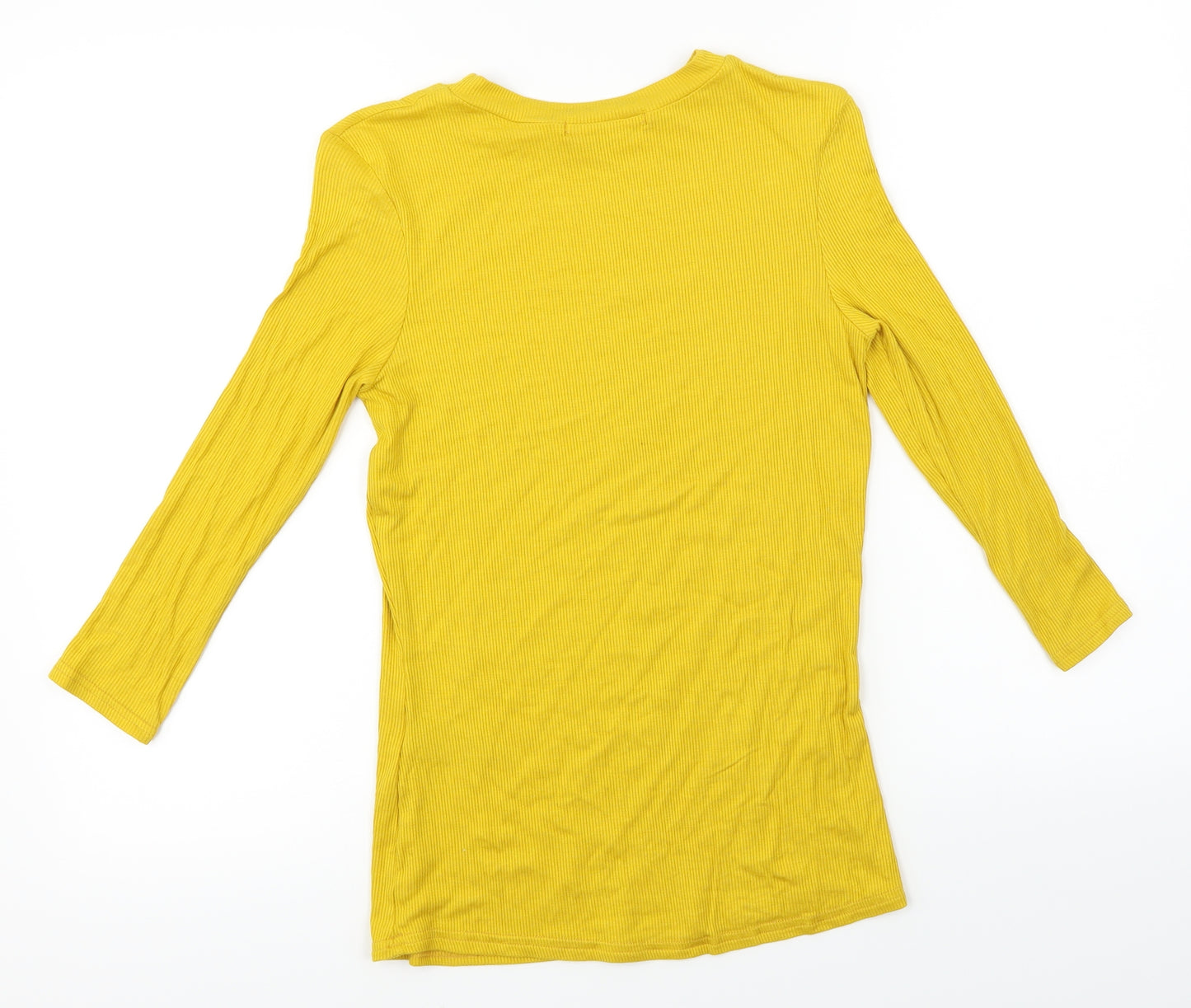 Very Womens Yellow   Basic T-Shirt Size 10