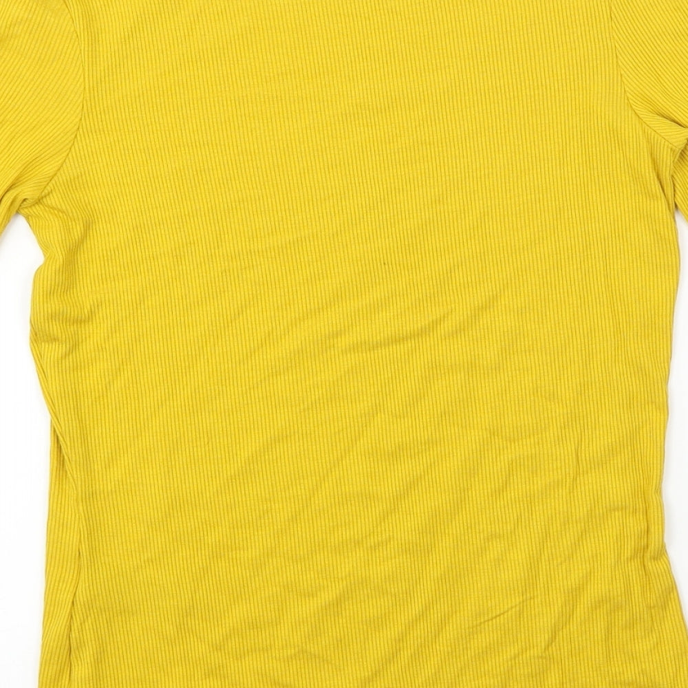 Very Womens Yellow   Basic T-Shirt Size 10
