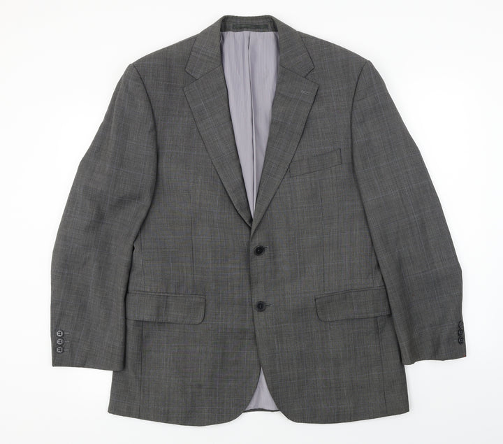 Preworn Mens Grey Jacket Blazer Size 40