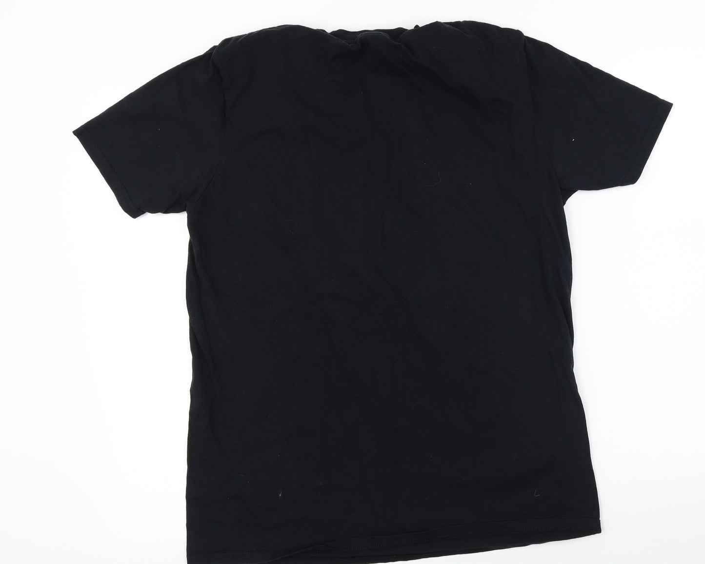 Gildan  Mens Black    T-Shirt Size L
