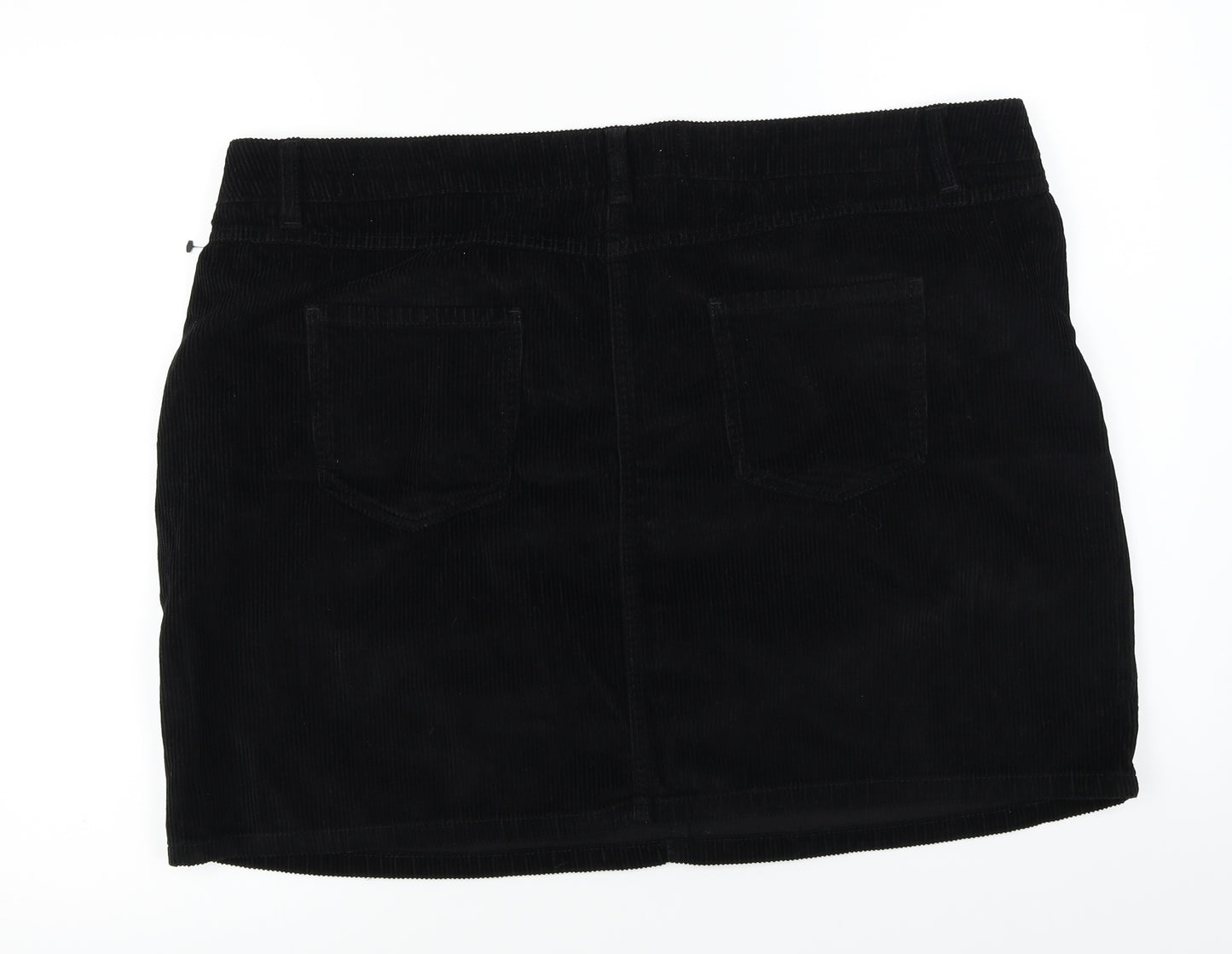 NEXT  Womens Black  Corduroy A-Line Skirt Size 20