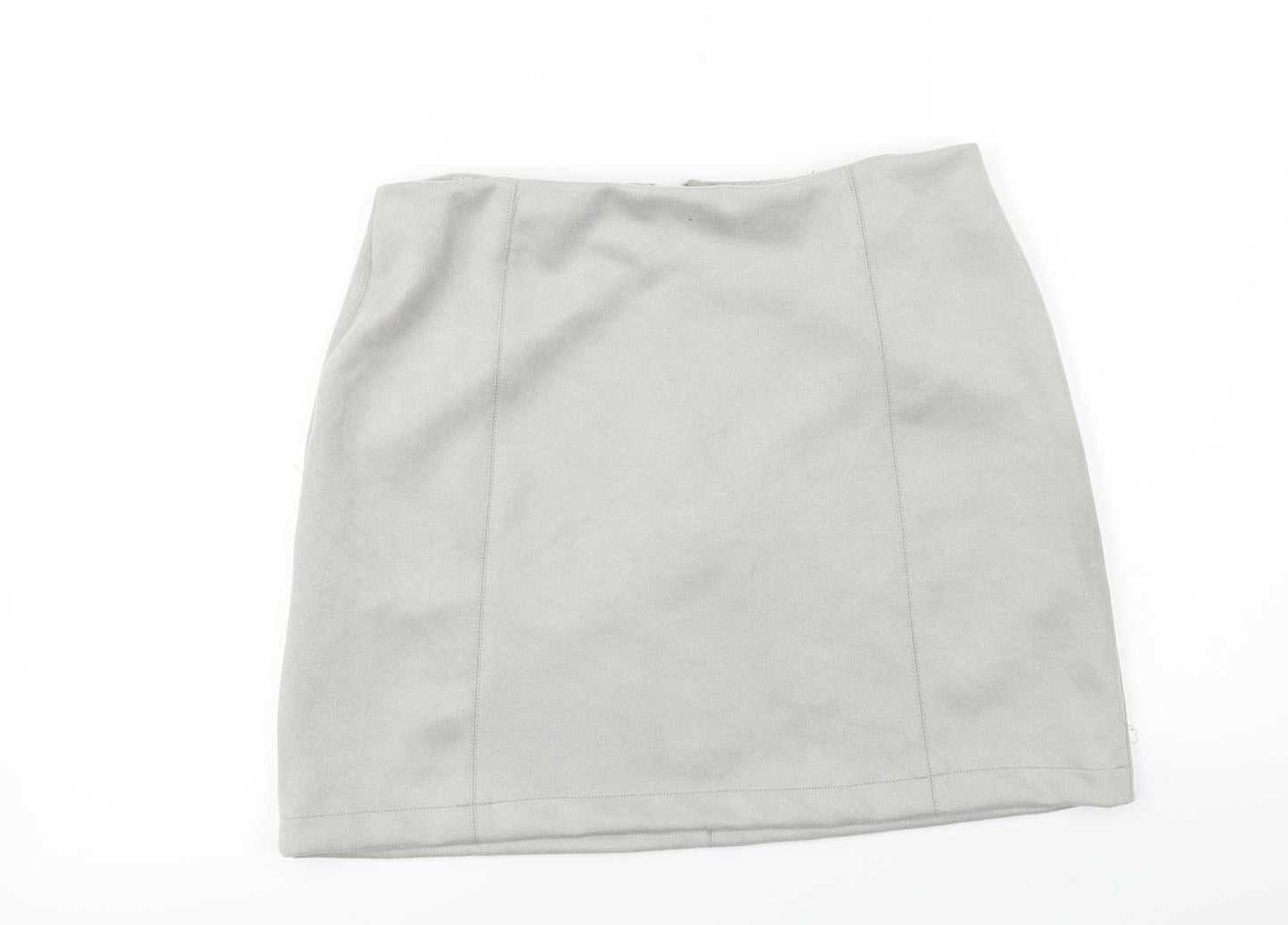 New Look  Womens Grey   A-Line Skirt Size 12