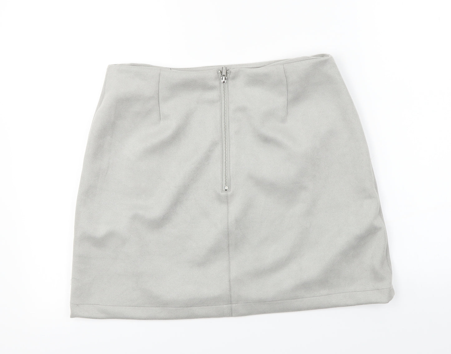 New Look  Womens Grey   A-Line Skirt Size 12