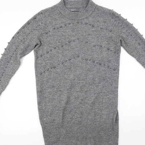 Papaya  Womens Grey   Pullover Jumper Size S