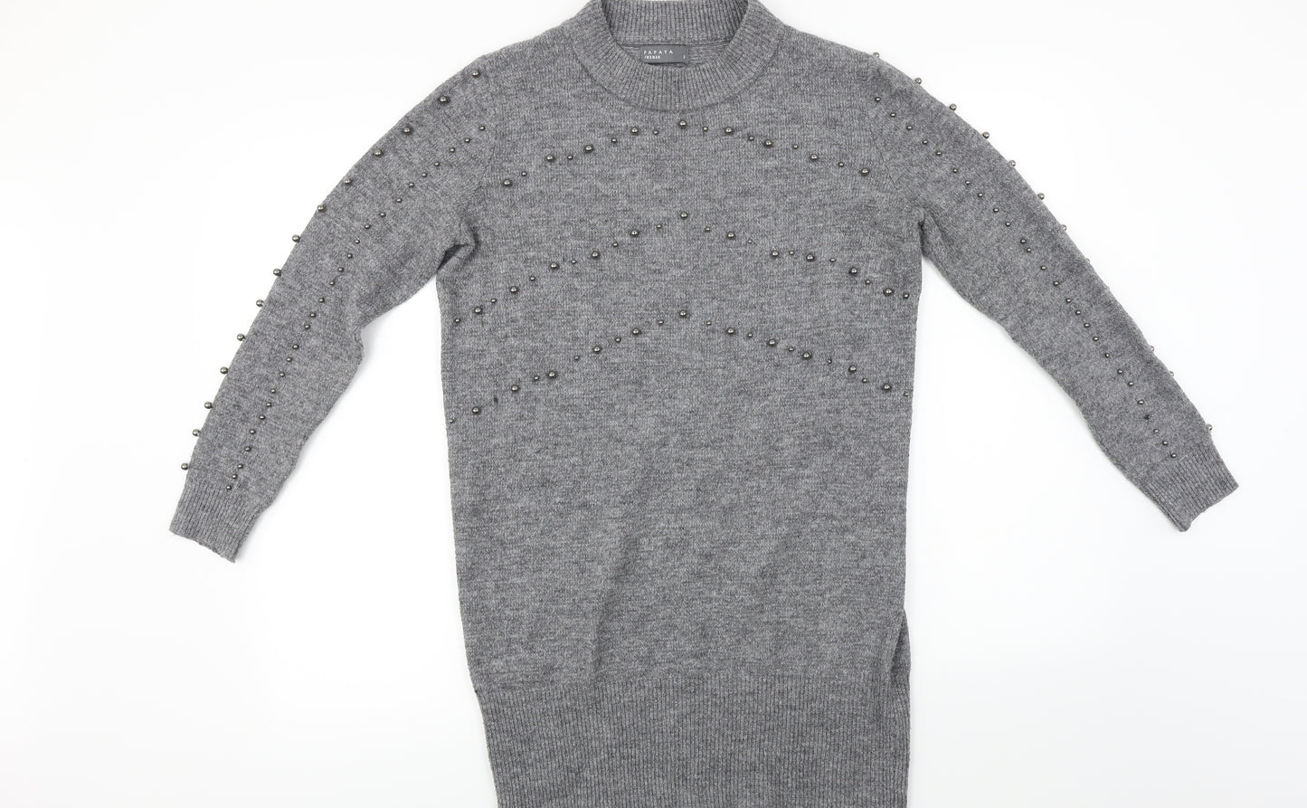 Papaya  Womens Grey   Pullover Jumper Size S