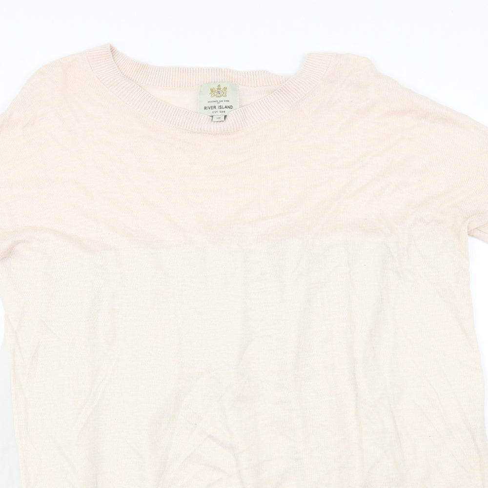 River Island  Womens Pink   Pullover Jumper Size 10