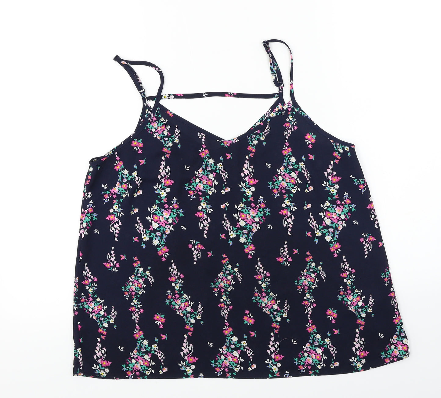 Primark Womens Blue Floral  Basic Blouse Size 12