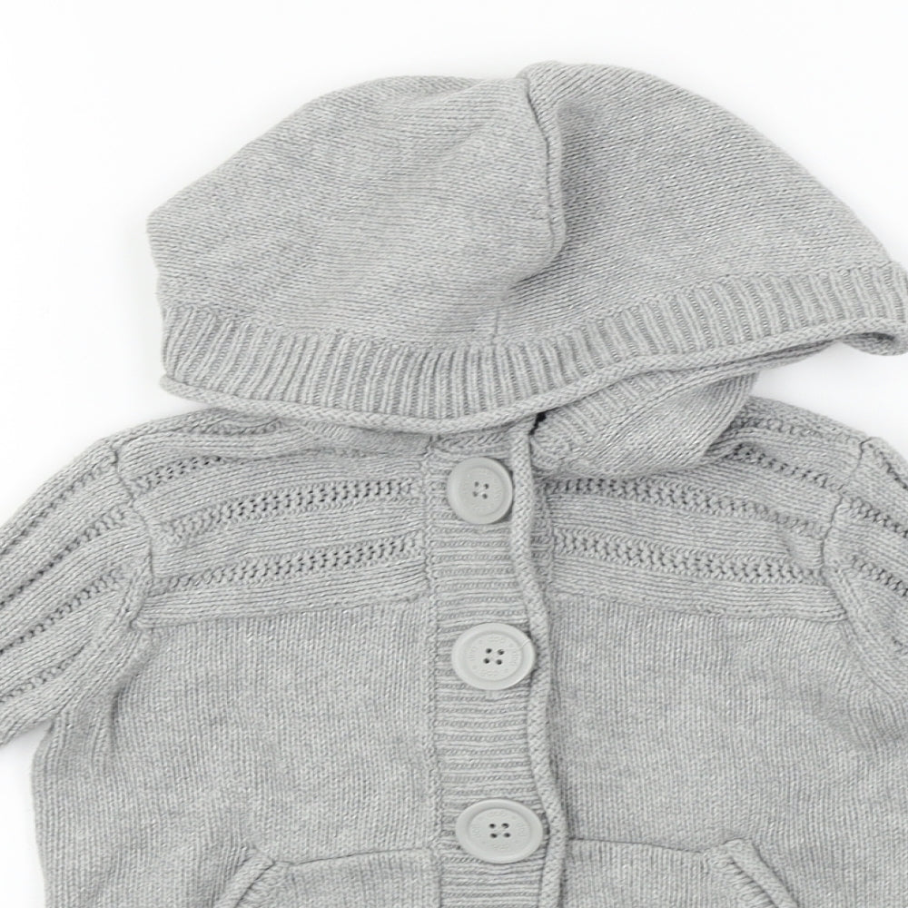 Gap  Boys Grey   Cardigan Jumper Size 6-7 Years