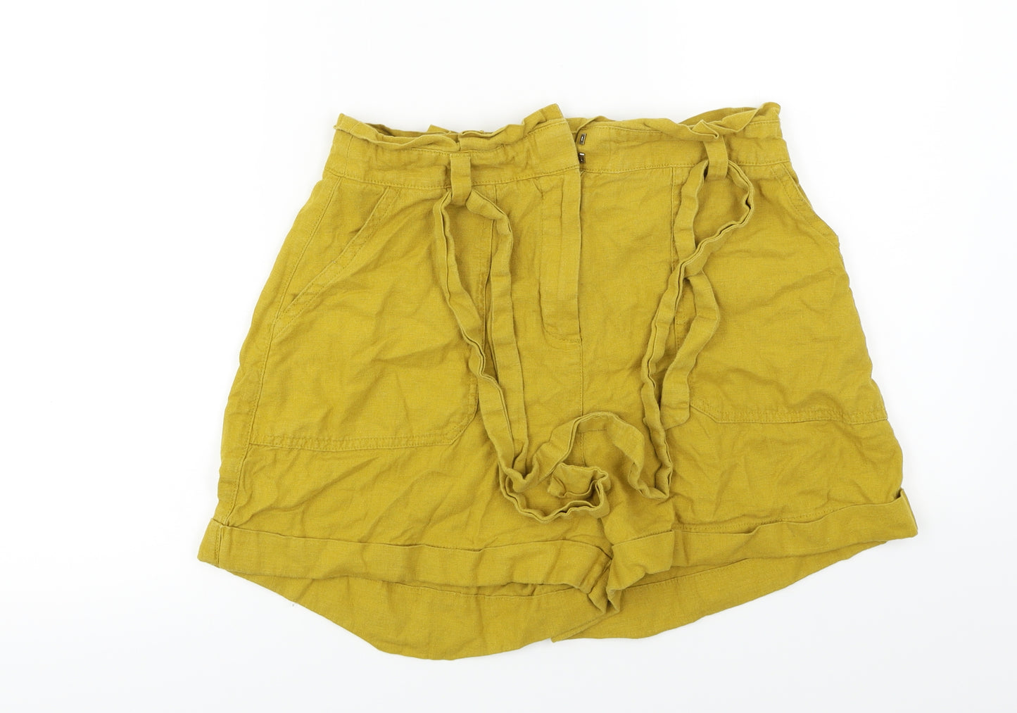 ASOS  Womens Yellow   Cut-Off Shorts Size 10