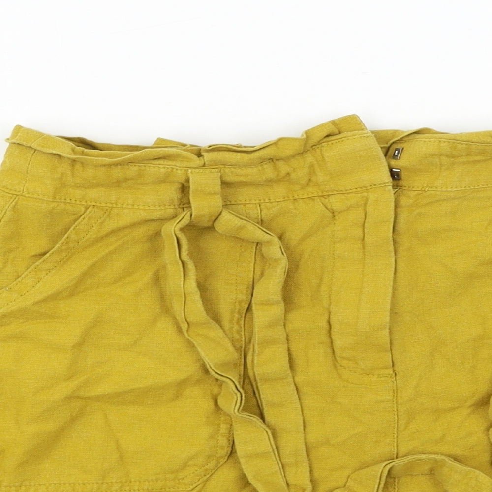 ASOS  Womens Yellow   Cut-Off Shorts Size 10