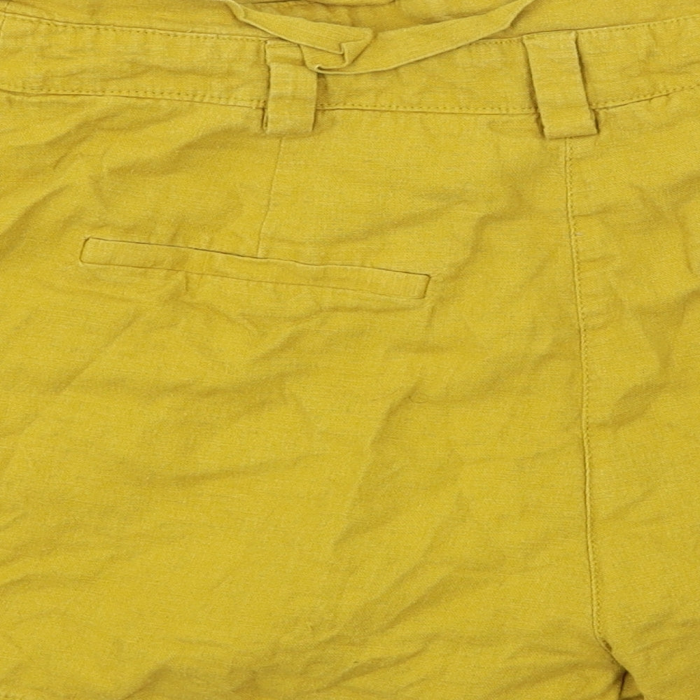 ASOS  Womens Yellow   Cut-Off Shorts Size 10