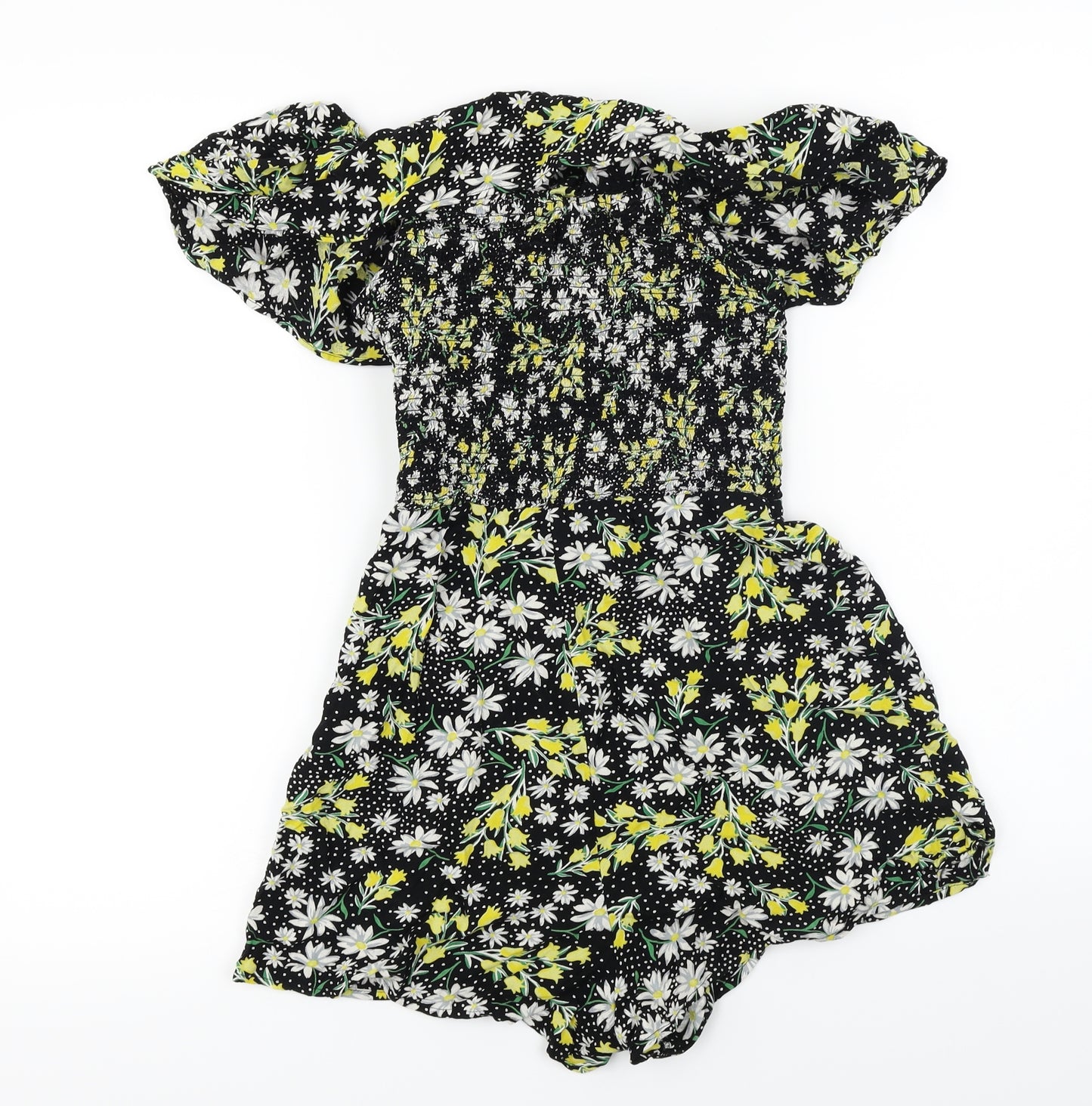 ASOS  Womens Black Floral  Jumpsuit One-Piece Size 8