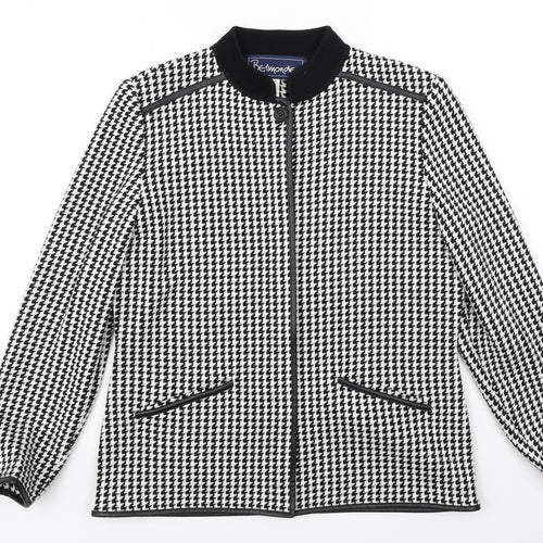Preworn  Womens White Check  Jacket Blazer Size 12