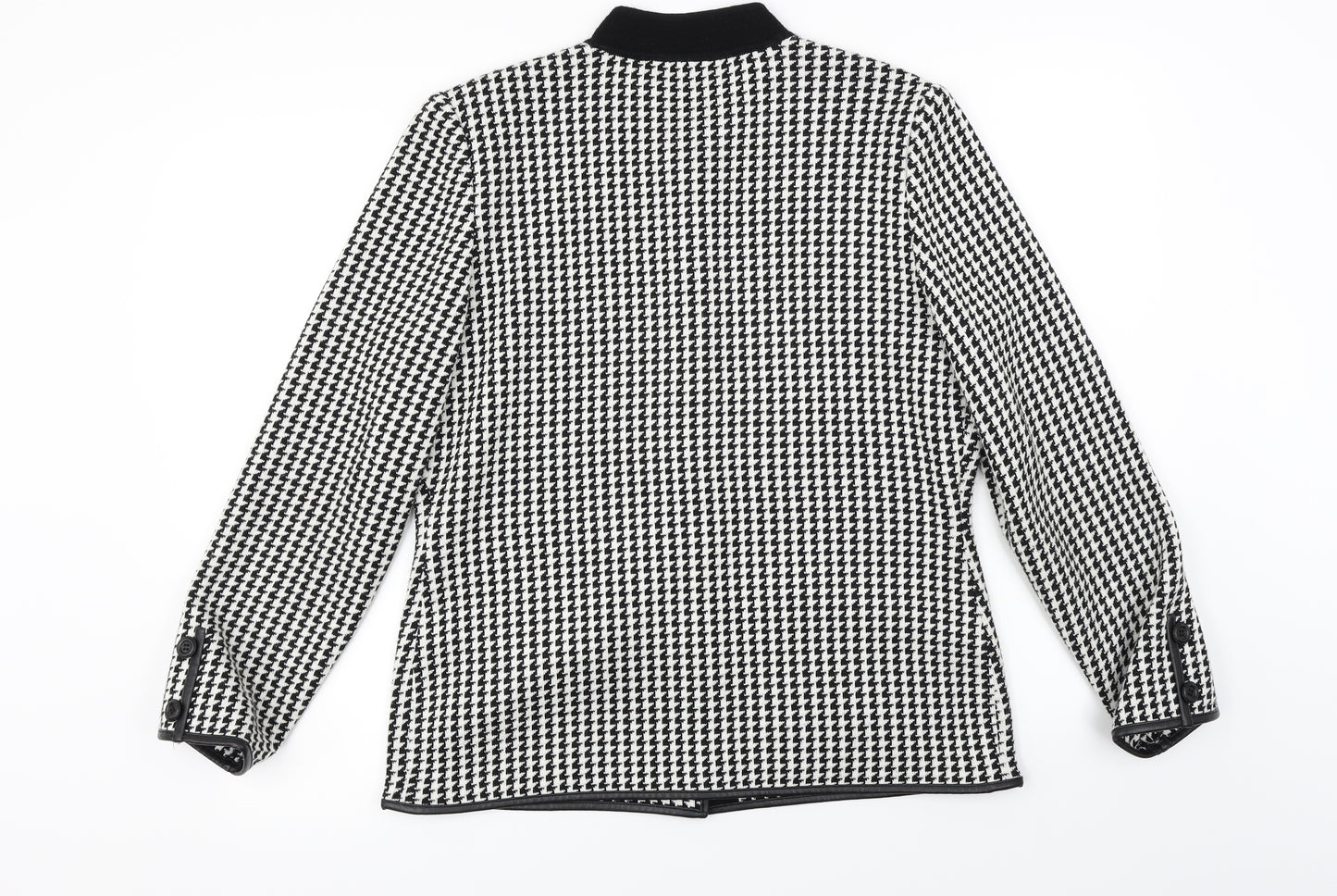 Preworn  Womens White Check  Jacket Blazer Size 12